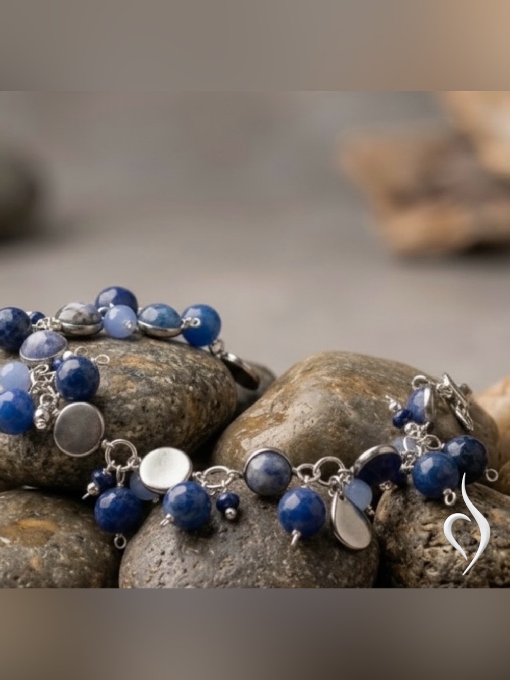 Sterling Silver & Lapis Lazul Bracelet